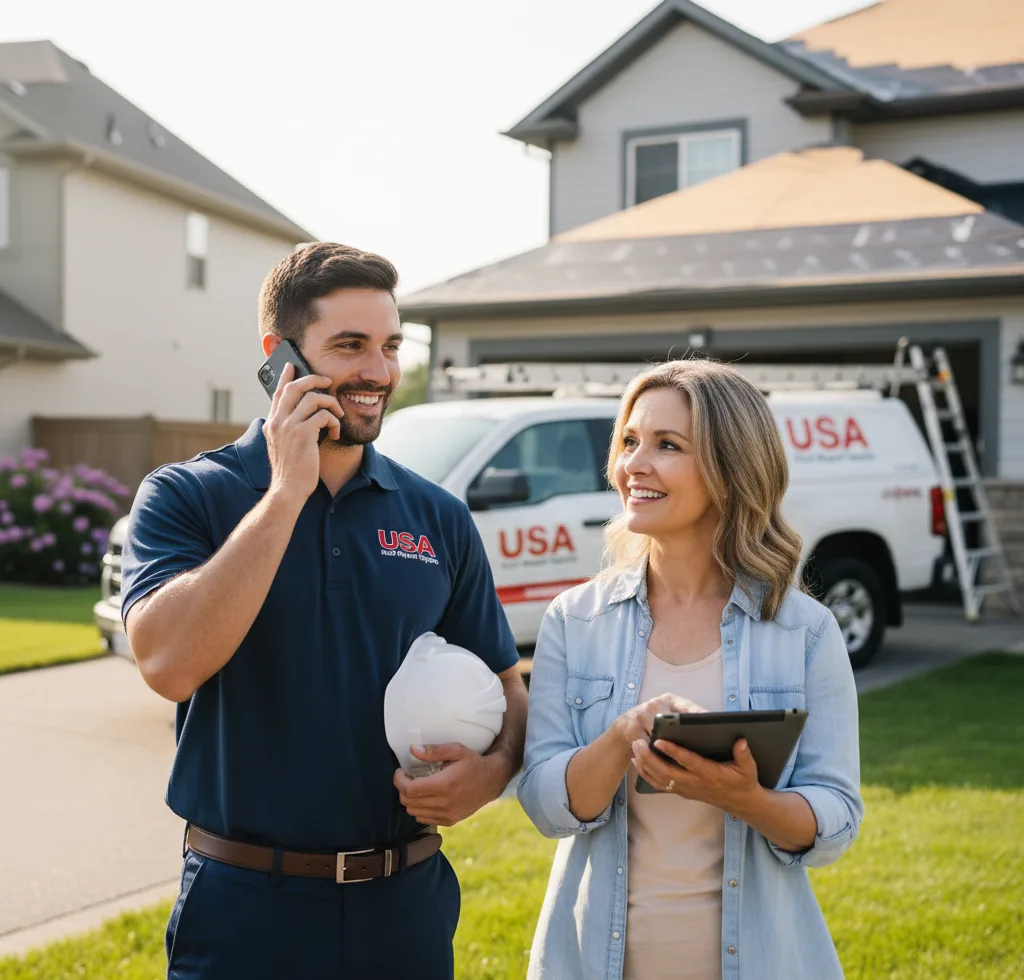 USA Roof Repair Experts customer support in Crown Point